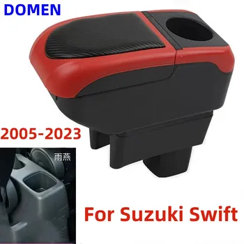 Коробка для Подлокотника Suzuki Swift Для автомобильного Подлокотника Suzuki Swift 2005-2022 Коробка для хранения внутренних деталей с USB автомобильными аксессуарами