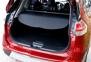 для Nissan Rogue, X-Trail T32 2014-2020 Черный Выдвижной Задний Багажник, Грузовая Крышка, Защитный Козырек, Аксессуары для интерьера Автомобиля, 1 Комплект