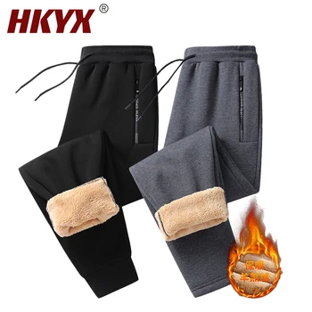 Осенне-зимние мужские флисовые брюки, Свободные теплые спортивные брюки, походные теплые брюки для кемпинга, ветрозащитные утолщенные мужские брюки