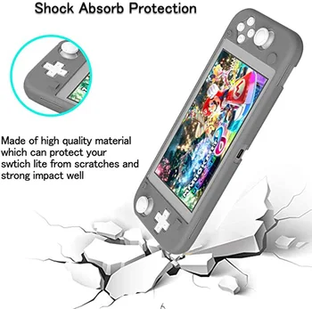 Чехол для Nintendo Switch Lite Switch Lite Комплект аксессуаров для кожи Защитный Тонкий Силиконовый чехол с переключателем