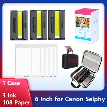 6-дюймовый чернильный картридж бумажный Для Canon SELPHY CP1200 CP1300 CP910 CP900 CP820 Фотопринтер Чехол коробка Посылка EVA
