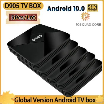 5 шт. Оригинальная Упаковка Android TV Box Smart TV Box 3D 4K D905 L905 Android Box Set Поддержка 4K HD
