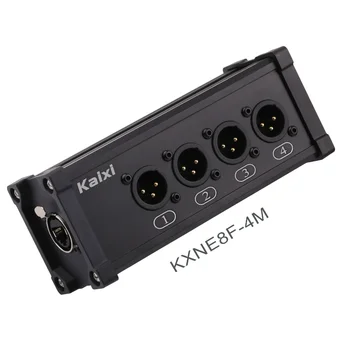 4-канальный 3-контактный многосетевой XLR-кабель с разъемом RJ45 Ethercon NE8F-4M для звукового освещения сцены и студии звукозаписи