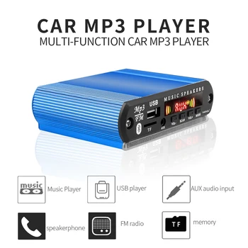Kebidu DIY Bluetooth MP3 Декодер Плата Модуль 5 В 12 В USB TF FM-радио Модуль Беспроводной MP3-плеер с Функцией Записи Автомобильный Комплект