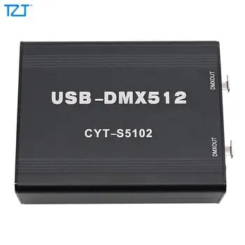 Консоль управления светодиодным освещением сцены TZT 512 Canal USB-DMX512 CYT-S5102 Поддерживает MA Freestyler + 3D