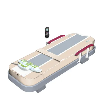 Бытовая 3D электрическая кровать для массажа шейного и поясничного отдела позвоночника с голосовым управлением, многофункциональная теплая нефритовая массажная кровать