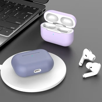 Силиконовый чехол для Airpods Pro Чехол Беспроводной Bluetooth для Apple airpods pro Чехол Чехол для наушников Air Pods pro 3 Fundas