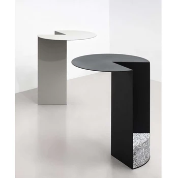 Металлический Эстетичный Приставной столик Скандинавского Дизайна, Итальянский Минималистичный Журнальный столик в прихожей, Угловой Mesa De Centro De Sala, Мебель для дома