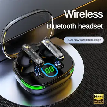 Беспроводная Bluetooth-гарнитура LY80 с длительным шумоподавлением, Высокое качество звука, Сабвуфер, Цифровой дисплей, Спортивные наушники