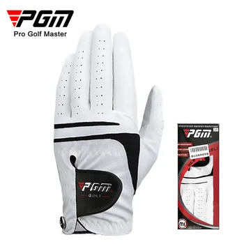 Перчатки Для гольфа Из овчины PGM Мужские Спортивные Перчатки Дышащие Одинарные