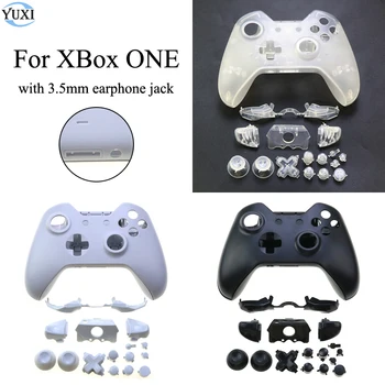 YuXi Матовый Контроллер с Полным Корпусом, Лицевые панели, Комплект Кнопок для Xbox One, Чехол для контроллера с Разъемом для гарнитуры 3,5 мм