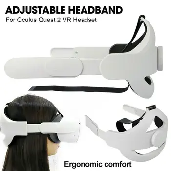 VR-повязка на голову для quest 2 Elite, Регулируемый Удобный кронштейн, повязка на голову, ремешок для Oculus 2, ремешок для VR-аксессуаров T9N0