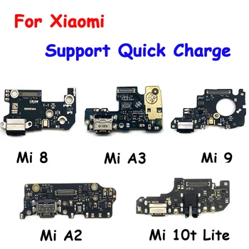 Протестированный USB-порт для зарядки, док-станция, розетка, разъем для зарядки, гибкая плата для Xiaomi Mi 8 9 9T 10T Lite Pro A1 A2 Lite 12 Pro