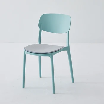 Минималистичные обеденные стулья в скандинавском стиле, Удобная обивка для патио, Салонное кресло для отдыха, Пластиковая Эргономичная мебель Sillas De Comedor