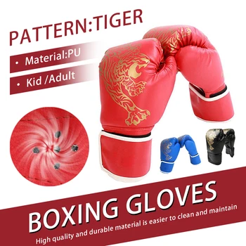 Боксерские перчатки для взрослых или детей, спортивные аксессуары, Тренировочные боевые перчатки, Боксерские перчатки Sanda, перчатки для кикбоксинга, боевые рукавицы