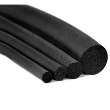 Уплотнительная прокладка из черной вспененной силиконовой резины Круглая dia1 1,5 2 3 4 5 6 7 8 мм Линейный шнур из вспененной резины формовочный демпфер водонепроницаемый