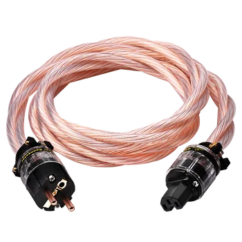 Высокопроизводительные силовые кабели ATAUDIO IEC разъем переменного тока schuok HIFI аудио штекеры переменного тока 1,5 М ЕС штекерный кабель питания