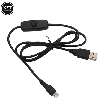 Raspberry Pi USB-кабель постоянного тока 5V 2.5A Зарядный кабель с Переключателем USB-кабель Питания Зарядное Устройство MICRO 5P Кабель Для зарядки телефона