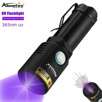 Alonefire X901UV 365nm УФ Фонарик Ультрафиолетовый USB Перезаряжаемый Ультрафиолетовый Фонарик для Детектора Мочи Кошек Домашних Пятен Скорпиона
