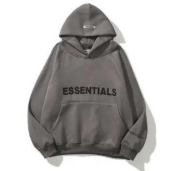 Толстовка Essentials с 3D резиновой надписью и логотипом, высококачественная толстовка в стиле хип-хоп, свободная, унисекс, модный бренд oversize, пуловер, толстовка