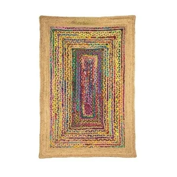 Джутовые и хлопчатобумажные коврики для дома, гостиной, плетеные коврики ручной работы, уличный декор в деревенском стиле