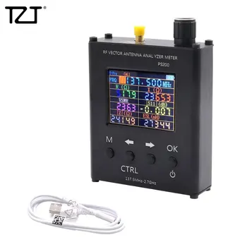 TZT N1201SA + 35 МГц-2,7 ГГц УФ РЧ Антенный анализатор КСВ Метр Тестер с корпусом из алюминиевого сплава PS100/PS200