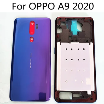 6,5 дюймов Для Oppo A9 2020 Крышка батарейного отсека Дверца Корпуса Детали корпуса для OPPO A9 2020 Средняя рамка CPH1937 CPH193