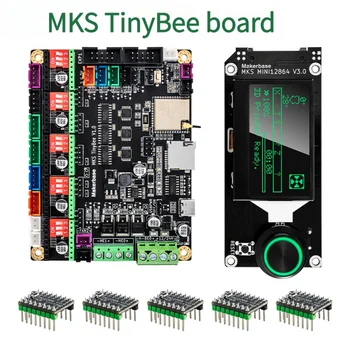 MKS TinyBee 3D принтер Панель управления ESP32 MCU tmc2209 Привод Шагового двигателя TFT 12864 экран wifi функция ВЕБ-управления
