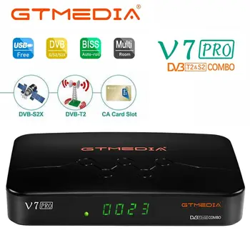 HD 1080P Телеприставка H.265 HEVC USB WiFi Адаптер Спутниковый ТВ Ресивер GTMEDIA V7 PRO с разъемом для карт CA DVB S2/T2 Combo