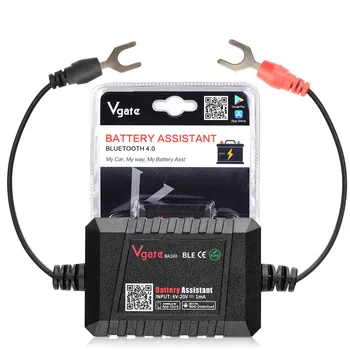 Vgate BA100 12V Автомобильный Тестер заряда батареи Монитор Bluetooth 4.0 Автомобильный помощник по Аккумулятору Работает С телефонами iOS и Android С высоким качеством