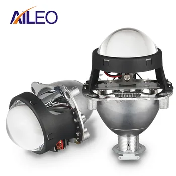 AILEO 2,5 дюймовый биксеноновый объектив проектора с DRL LED angel eyes кожухи 9005 HB3 9006 HB4 H4 H7 ксеноновые мотоциклетные Автомобильные Фары