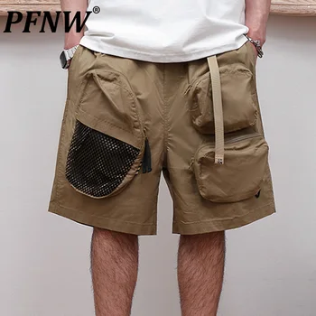 PFNW/Весенне-летние Мужские Дышащие шорты в стиле сафари в японском стиле с множеством карманов, модные брюки длиной до колен 12A9961