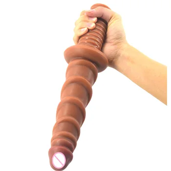 Ручной фаллоимитатор с резьбой NNSX, имитирующий настоящие вагинальные и анальные расширители для женщин, товары для взрослых