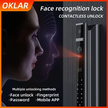 OKLAR Face Recognition Lock Умный Цифровой Биометрический Замок Отпечатков Пальцев Для Наружного Домашнего Безопасного Ключа-пароля XJF-2-Y