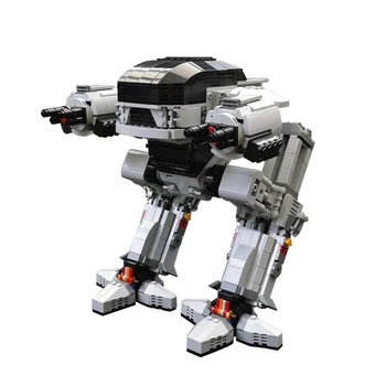 Серия роботов MOC UCS Scale ED-209 Модель робота-исполнителя механический военный полицейский Дроид 209 Строительный Блок Подарок