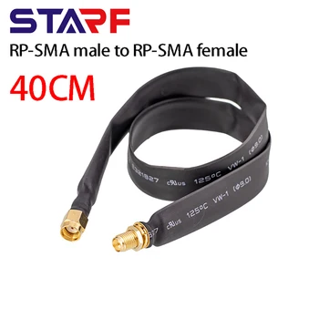 40 см Разъем RP-SMA к разъему RP-SMA Плоский Коаксиальный удлинитель для стандартов Wi-Fi 802.11ac 802.11n 802.11g 802.11b