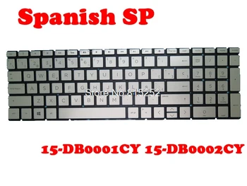 Клавиатура для ноутбука HP 15-DB000 15-DB0001CY 15-DB0002CY 15-DB0003CY Серебристая Испанская SP/Венгрия HU/Франция FR/Чешская CZ/Швейцарская SW