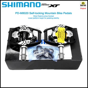 Оригинальная Педаль Shimano DEORE XT PD- M8020 для Горного Велосипеда Гоночного Класса, Самоблокирующаяся Педаль SPD с Шипами SH51