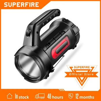 SUPERFIRE M9-E светодиодный Прожектор с Длинным Звоном Перезаряжаемый Кемпинг Водонепроницаемый Супер яркий 775 Люмен 5 режимов с красным светом