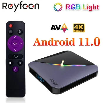 F3 Air II RGB Android 11 TV Box Amlogic S905W2 4 ГБ 64 ГБ Поддержка двойного WiFi 4K 60fps VP9 BT 5,0 Медиаплеер Youtube 2 ГБ 16 ГБ