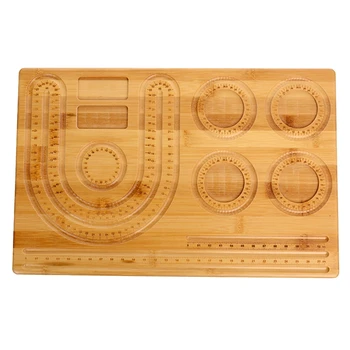 Деревянная Комбинированная доска для вышивания бисером, ожерелье, Ювелирный Органайзер, Лоток для изготовления ювелирных изделий 