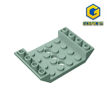 Gobricks GDS-684 INV. ЧЕРЕПИЦА для КРЫШИ 4X6 3x4.9 - 4x6 Обратный пандус с отверстиями, совместимый с детскими игрушками lego 60219 в сборе