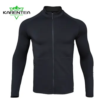 Куртка для бега Karentea, Светоотражающее быстросохнущее спортивное пальто на молнии, спортивная одежда для бега в тренажерном зале, мужская дышащая верхняя одежда для мужчин