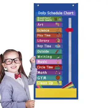 Карманный график Расписание занятий с учителем, графики расписания занятий с классом, график обучения для школы, офиса, дома, школы