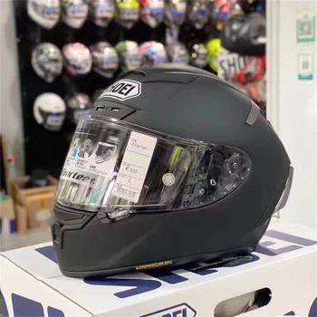Полнолицевой шлем X-Четырнадцать X-Spirit III Матово-черный Шлем Solid X-14 Спортивный велосипед Гоночный Мотоциклетный шлем