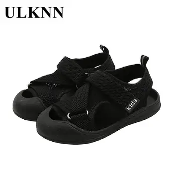 ULKNN/Обувь для маленьких мальчиков 2023 г. Летние сандалии для девочек на мягкой подошве, нескользящие Детские спортивные сандалии, детские пляжные сандалии