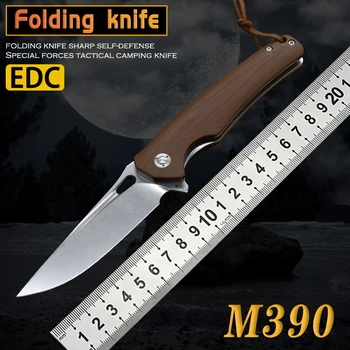 Складной Нож из порошковой стали M390 Высокой твердости, Удобный для спасения, самообороны, тактики охоты на открытом воздухе, коллекция Edc