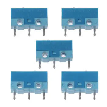 Оригинальные микропереключатели HUANO Mouse, синий микропереключатель, срок службы 20 м, 5 шт./компл., ЦЗЯНЬ