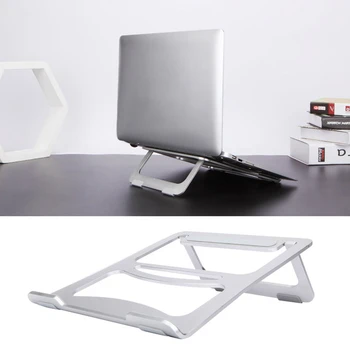 Складной Алюминиевый Ноутбук, противоскользящая подставка для охлаждения ноутбука, Эргономичный угол наклона для книги 10-17 Дюймов