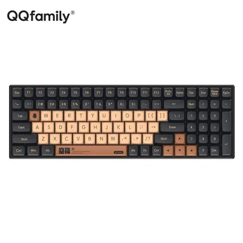 QQfamilyQK700 проводная двухрежимная механическая клавиатура Bluetooth с возможностью горячей замены RGB подходит для клавиатуры ipad